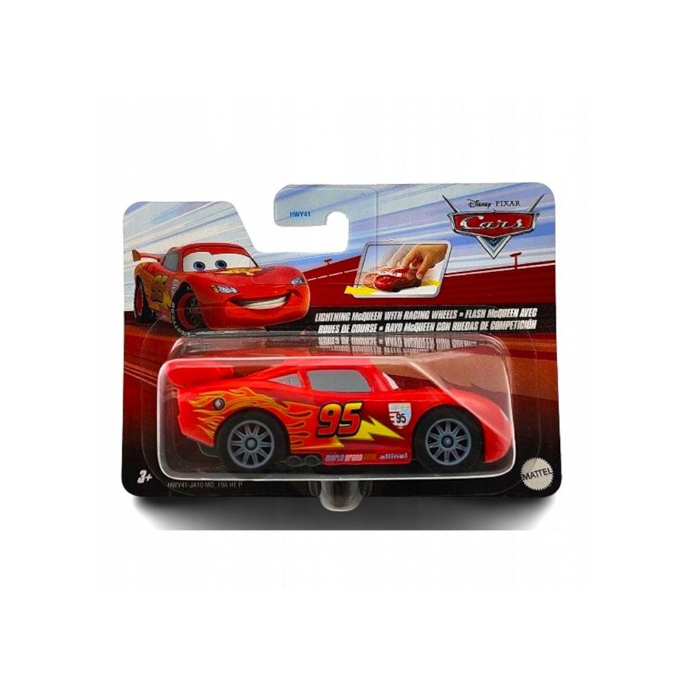 Disney Cars Αυτοκινητάκια 1 43 Pullback - Lightning Mcqueen With Racing Wheels 