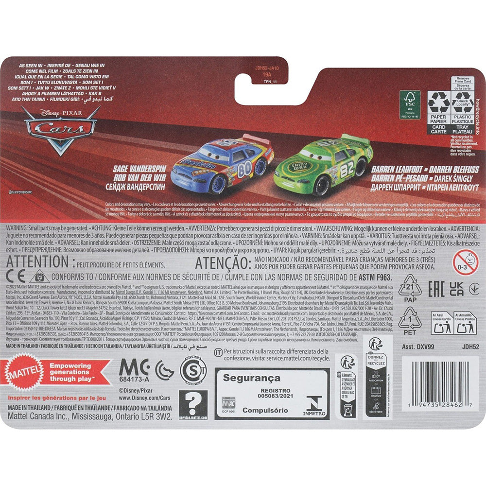 Disney Cars Mattel Disney Pixar Cars 2X Gas-Its N.80/ Shiny Wax N.82 
