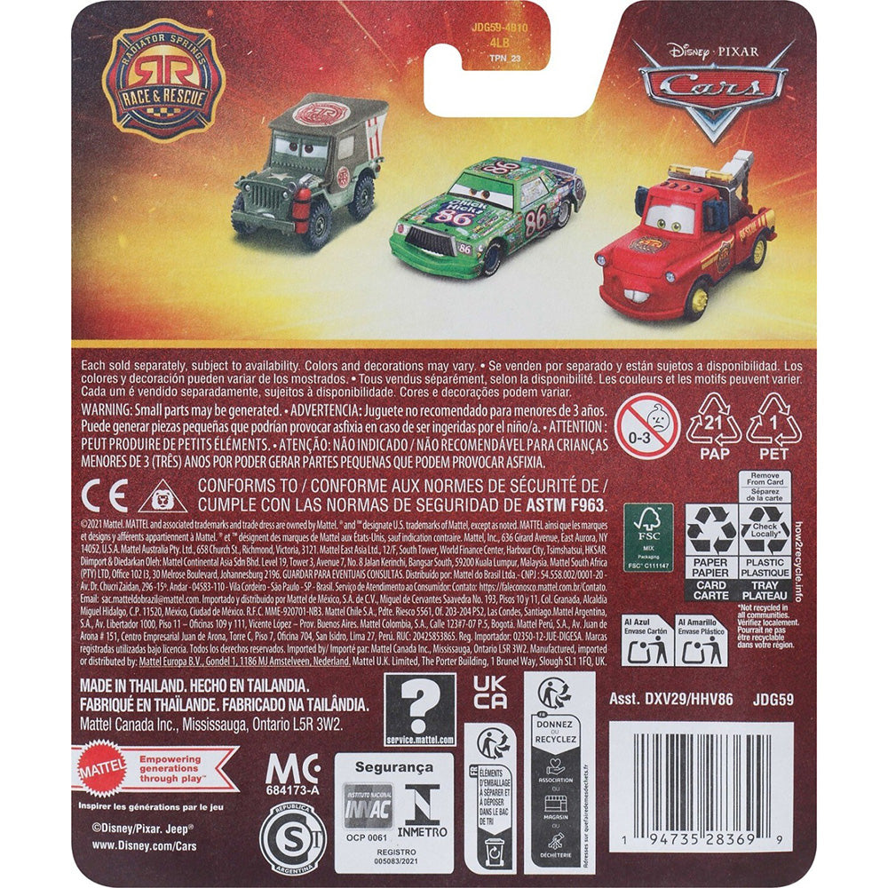 Disney Cars Disney Pixar Cars Disney And Pixar Cars 1:55 Scale Die-Cast Vehicles Race & Rescue Lightning Mcqueen Όχημα Παιχνίδι 