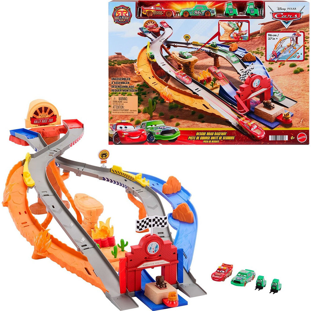 Disney Cars Πίστα Race And Rescue Disney Pixar Cars Όχημα Παιχνίδι 