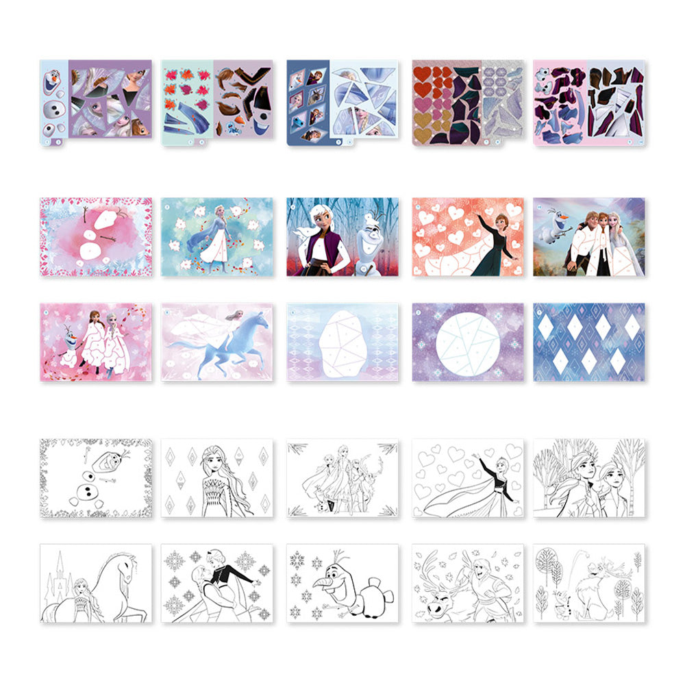 Totum Disney : Frozen - Sticker By Number Pad