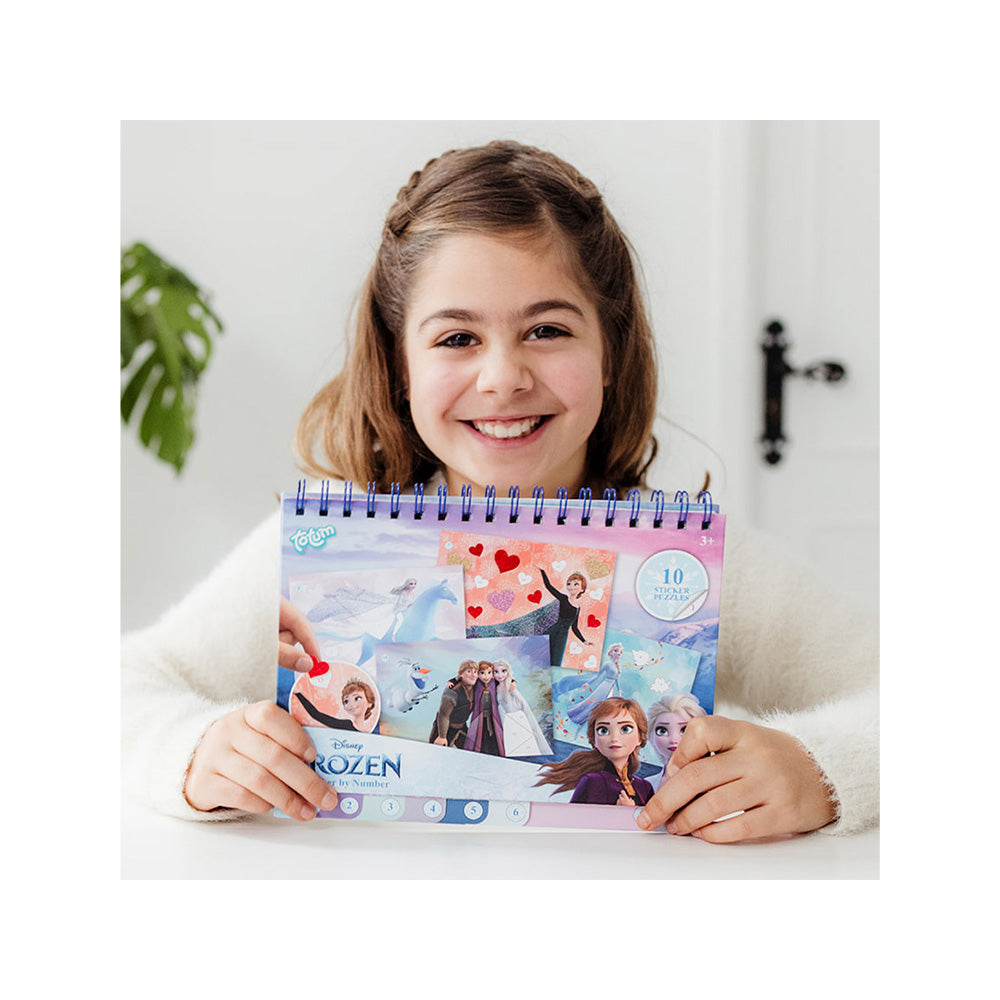 Totum Disney : Frozen - Sticker By Number Pad