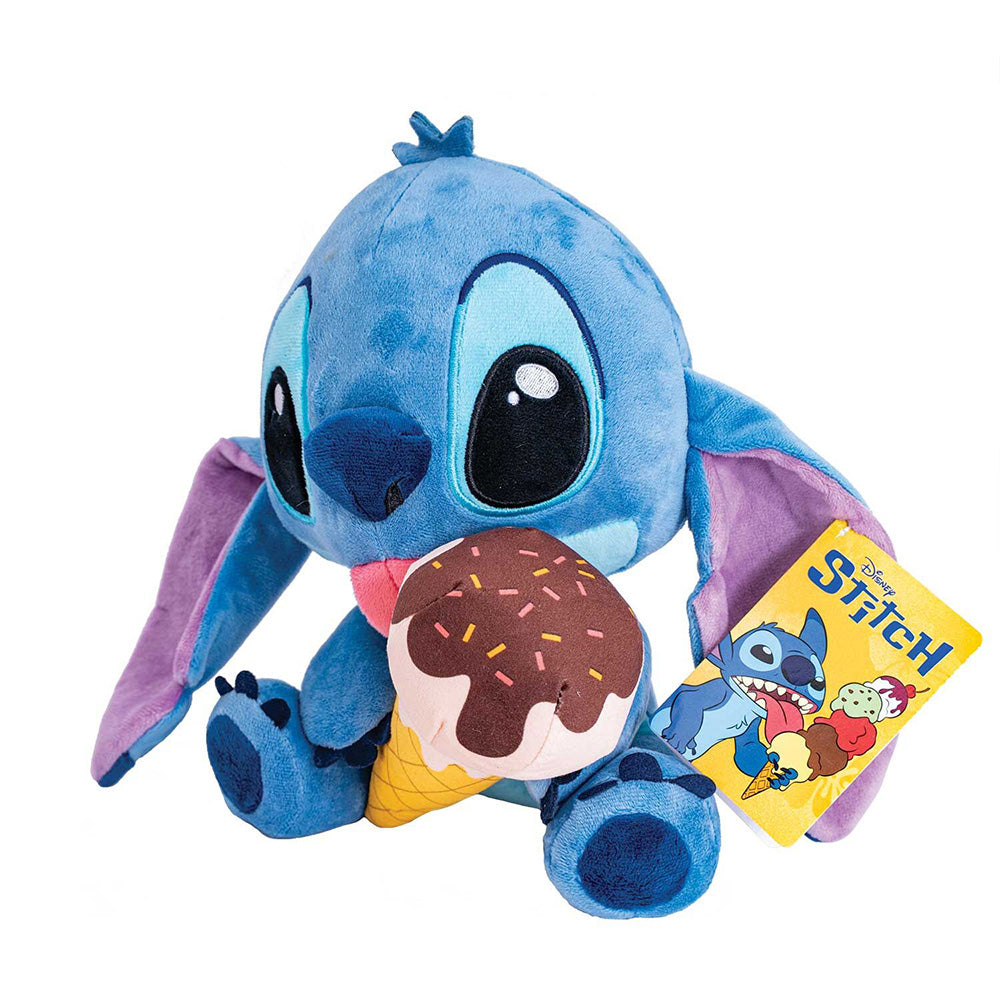 Disney Λούτρινο Stitch Με Παγωτό 25 εκ