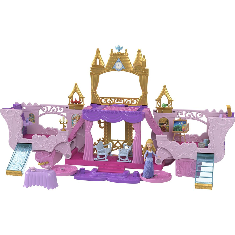 MattelDisney Princess Άμαξα Καστράκι 2 Σε 1 Σετ Παιχνιδιούpapell.gr