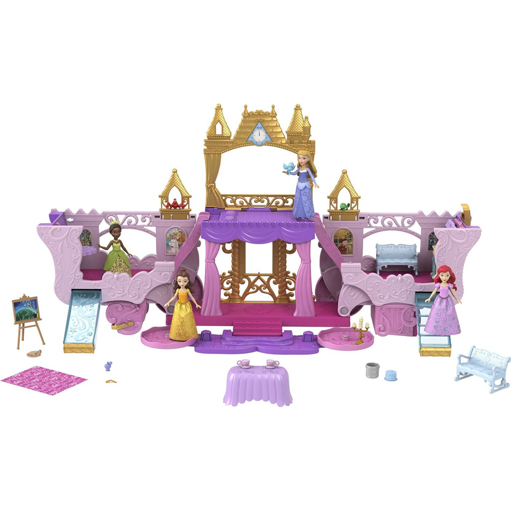 MattelDisney Princess Άμαξα Καστράκι 2 Σε 1 Σετ Παιχνιδιούpapell.gr