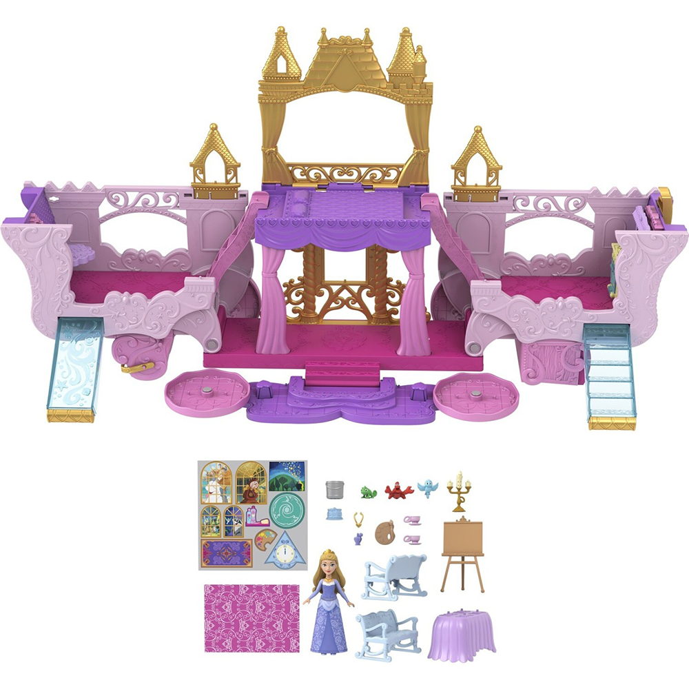 MattelDisney Princess Άμαξα Καστράκι 2 Σε 1 Σετ Παιχνιδιούpapell.gr