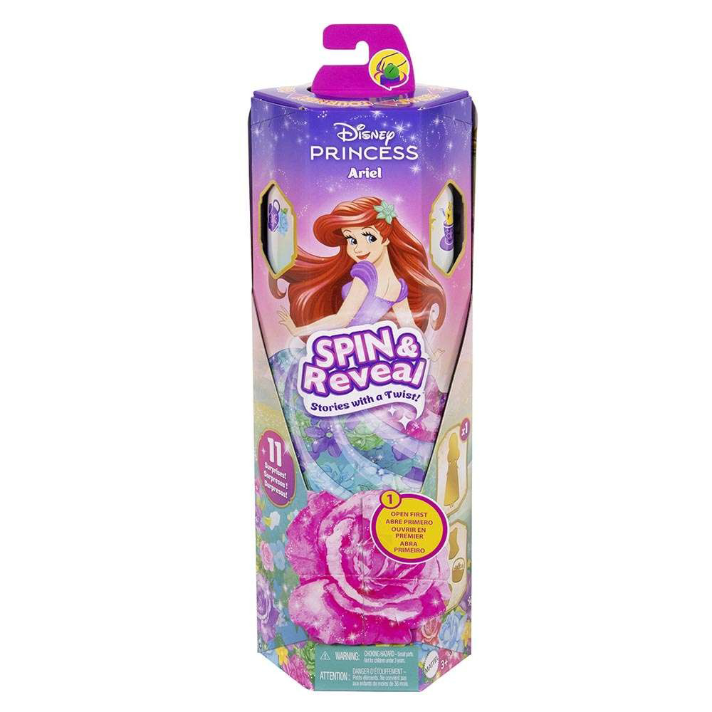Disney Princess Κούκλα Ariel Spin & Reveal Με 11 Εκπλήξεις