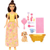 Disney Princess Bathe & Brush Belle Κούκλα - Πεντάμορφη Και Ζωάκι