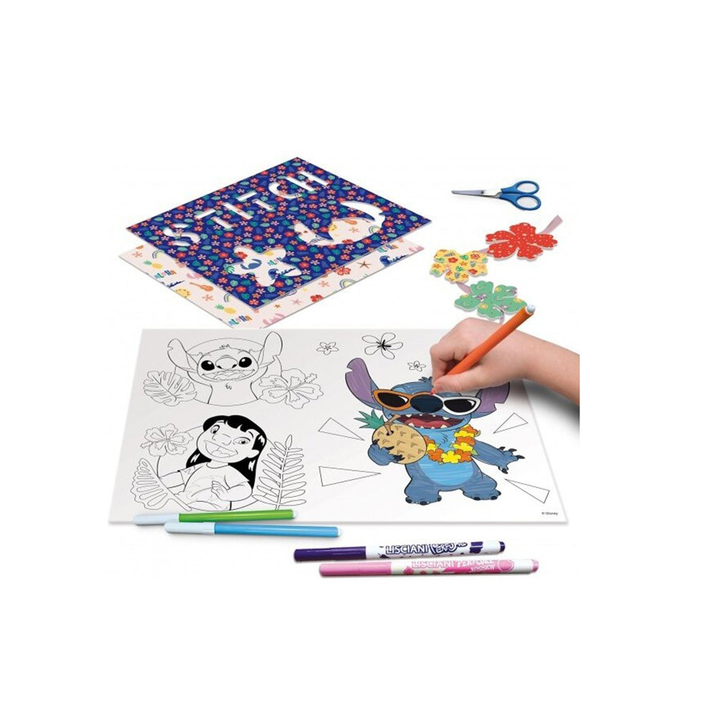 Lisciani Disney Stitch Σχολή Ζωγραφικής Με Φωτεινό Πίνακα 