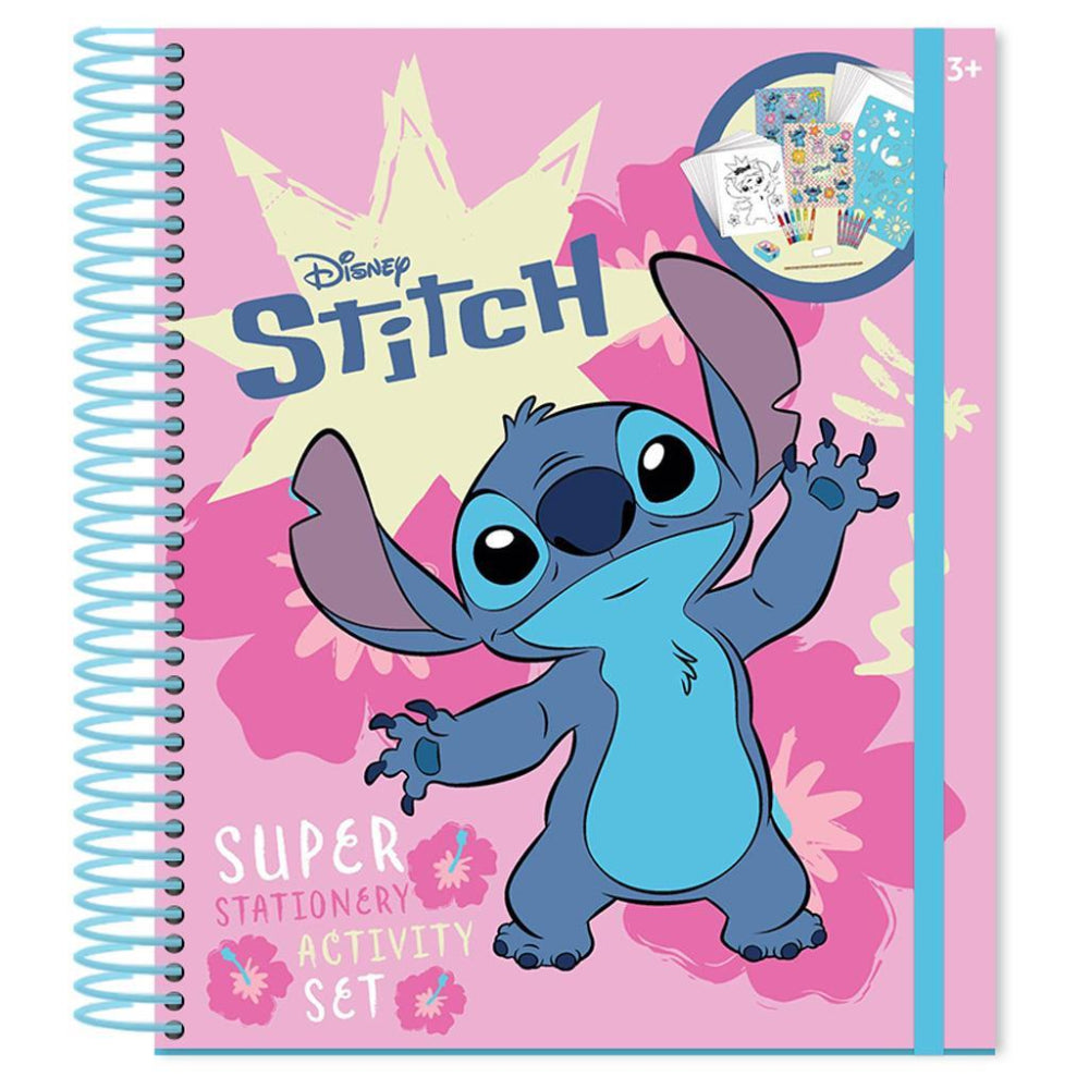 Σχολικό Σετ Ζωγραφικής Σπιράλ Disney Stitch - 45 Τμχ