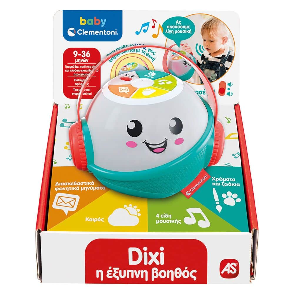 AS CompanyBaby Clementoni Βρεφικό Εκπαιδευτικό Dixi Η Έξυπνη Βοηθός Για 9-36 Μηνώνpapell.gr