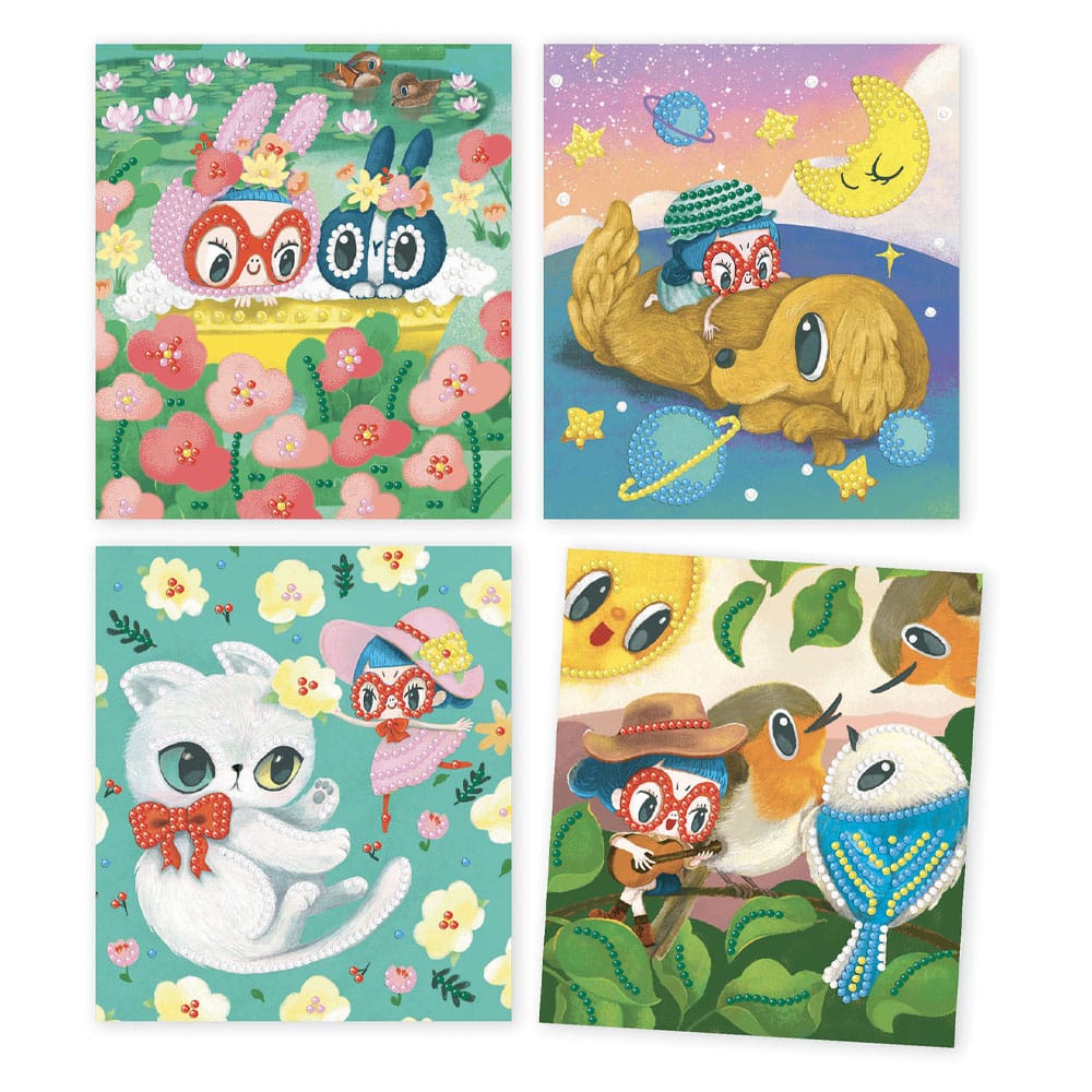 Djeco Artistic Κολαζ Με Στρας "Ζωακια Φιλοι"