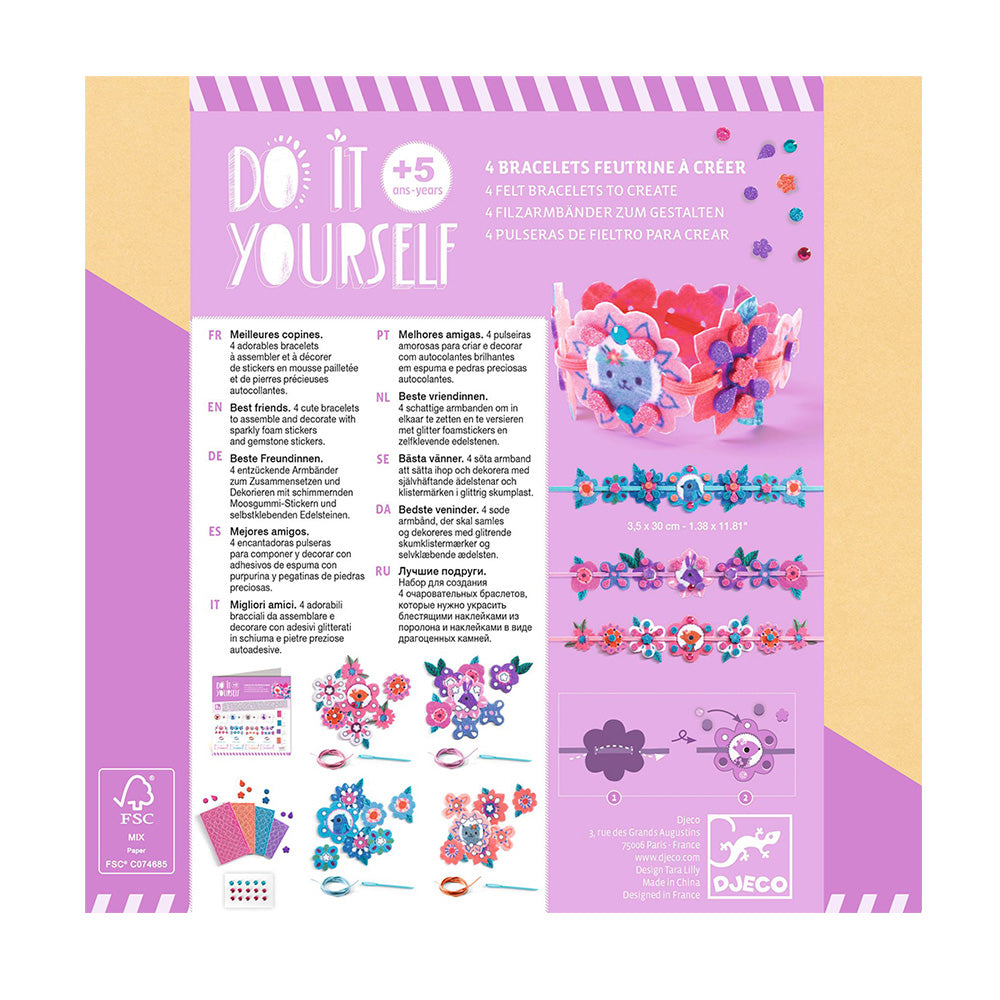 Djeco DIY Φτιάχνω & Διακοσμώ Βραχιόλια Φιλίας Best Friends