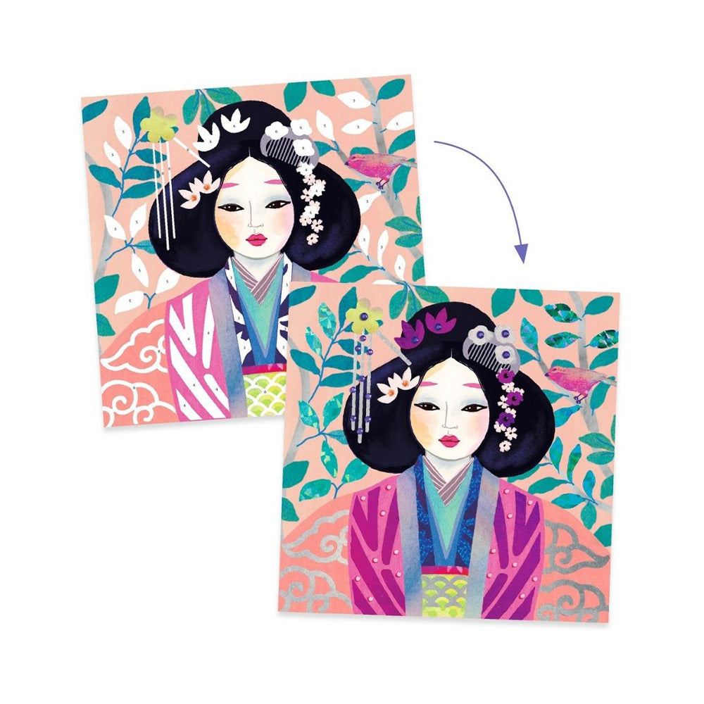 Djeco Χειροτεχία με Φύλλα Χρυσού και Στρας Πολύτιμα Κοσμήματα