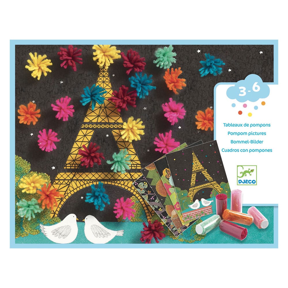 Djeco Κολαζ Με Πον Πον " Πυργος Του Αιφελ " - 4 Εικονες