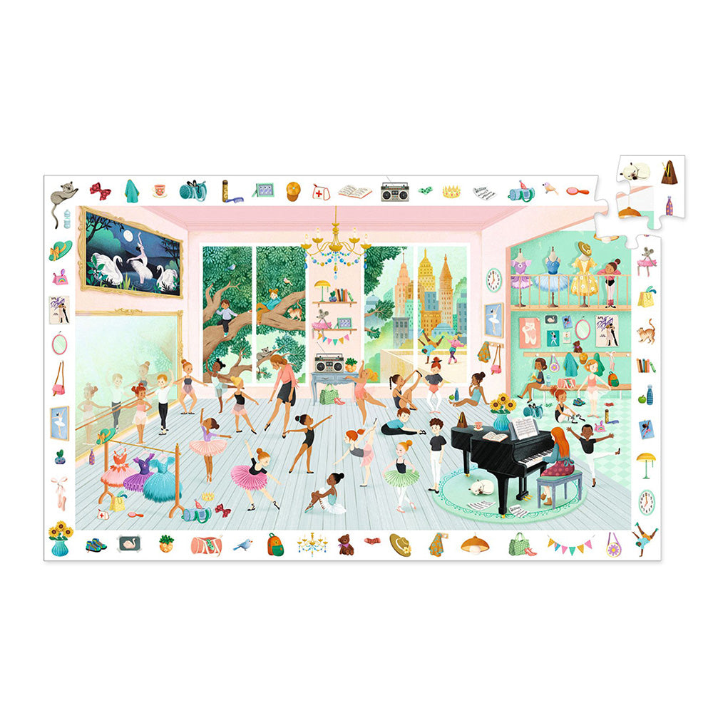 Djeco Παιδικό Παζλ Παρατήρησης Σχολή Χορού 100 Τμχ