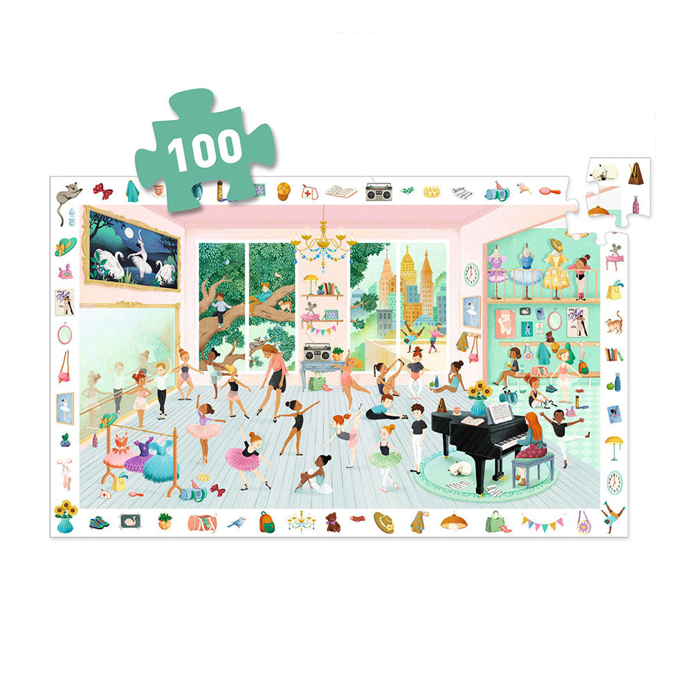 Djeco Παιδικό Παζλ Παρατήρησης Σχολή Χορού 100 Τμχ