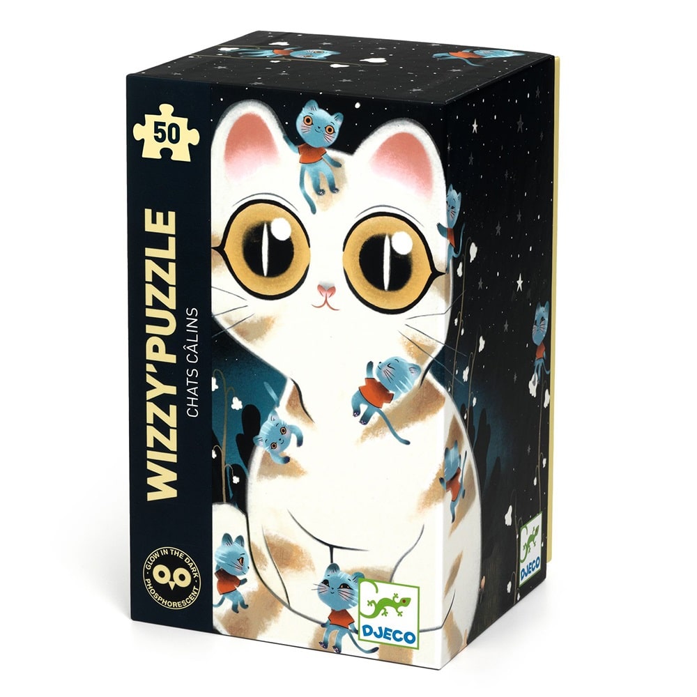 Djeco Puzzle Twist ΄Γατουλα΄Φωσφοριζε 50Pcs