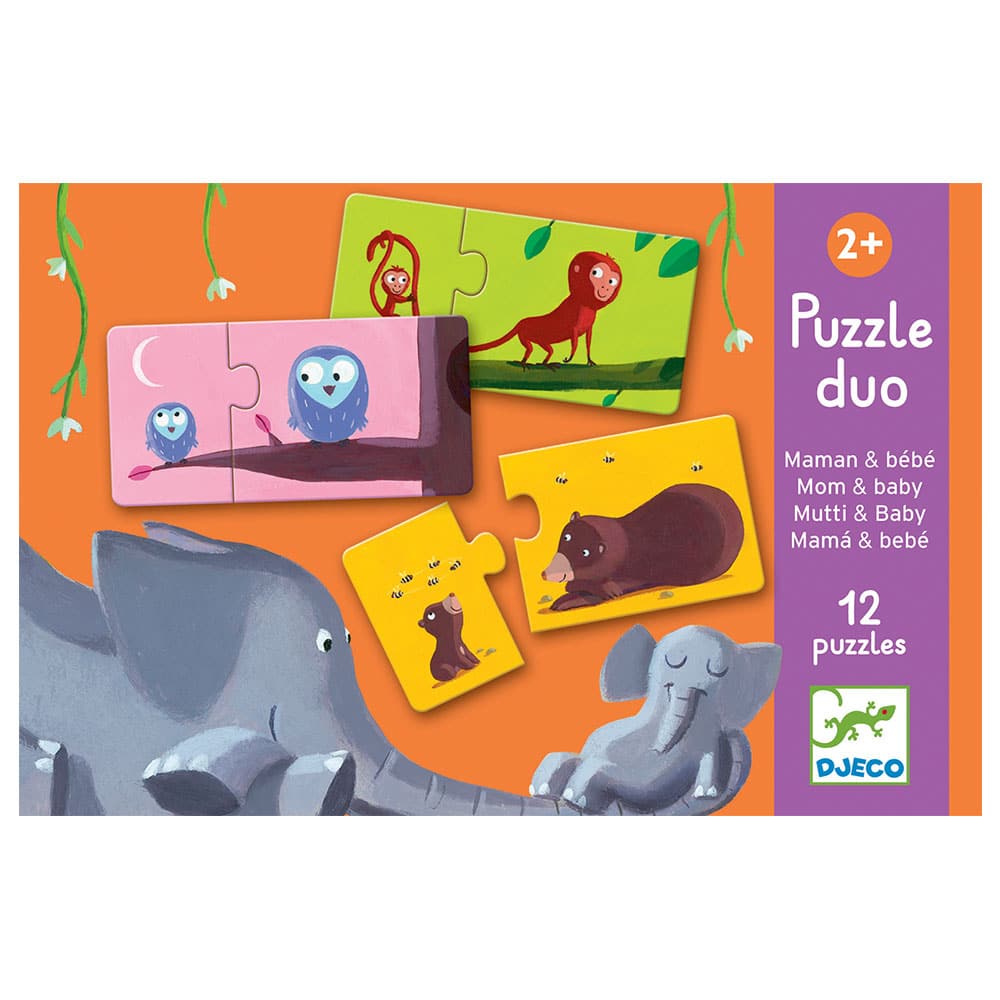Djeco Puzzle Duo "Μαμά και Παιδί" 24 Τμχ