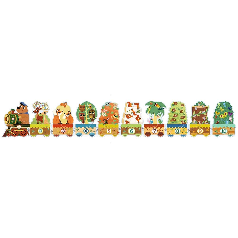 Djeco Puzzle Μαθαίνω να Μετράω Ζωάκια 20 Τμχ