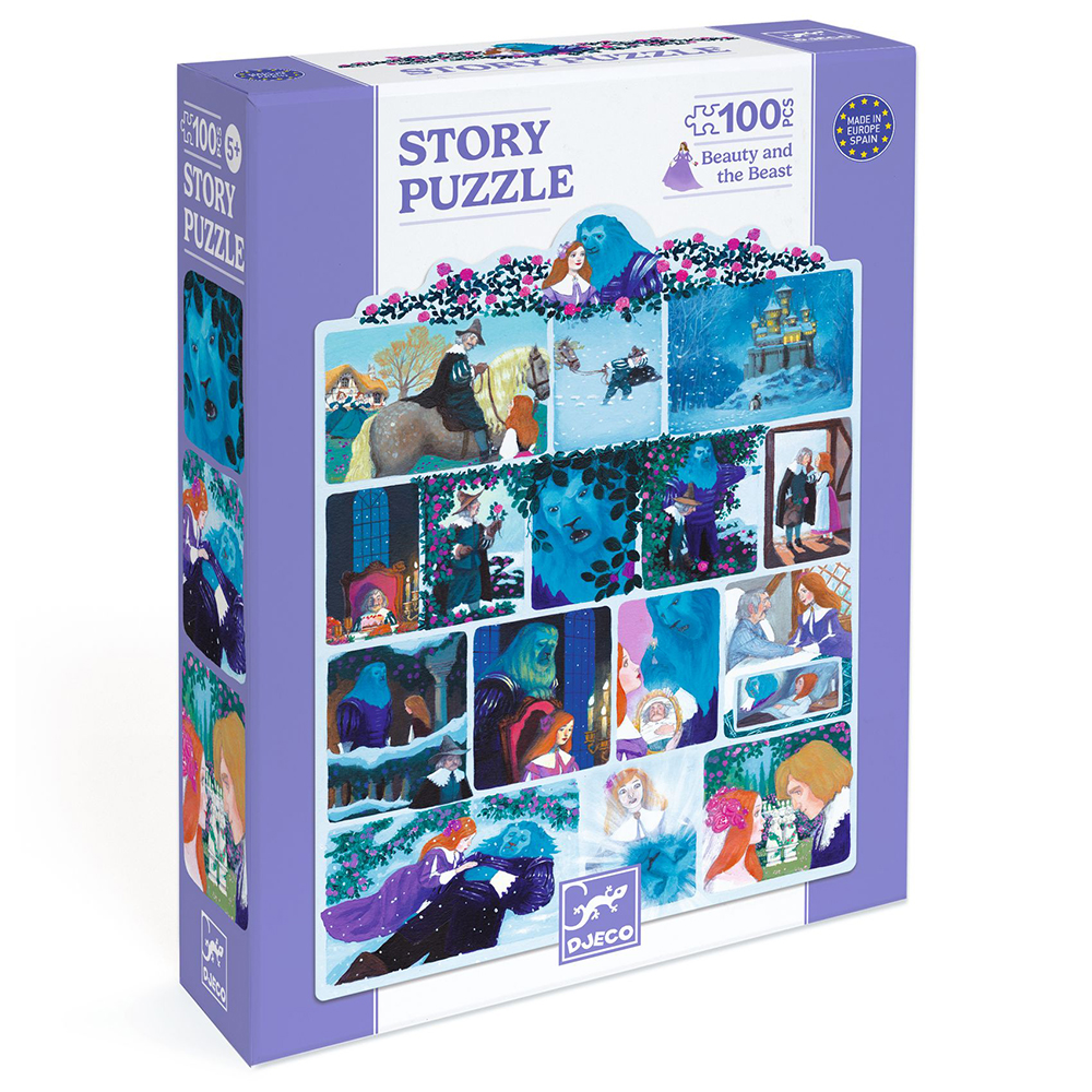DJECODjeco Puzzle Παραμύθι "Η Πεντάμορφη και το Τέρας" 100 Τμχpapell.gr