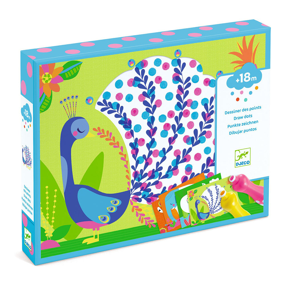 DJECODjeco Ζωγραφική Με Μαρκαδόρους Με Αφρώδη Μύτη Παγώνιpapell.gr