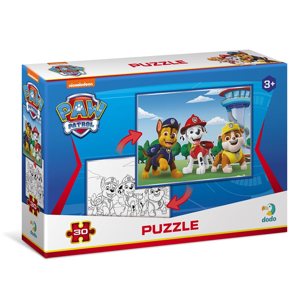 Dodo Paw Patrol Coloring Puzzle 2 In 1