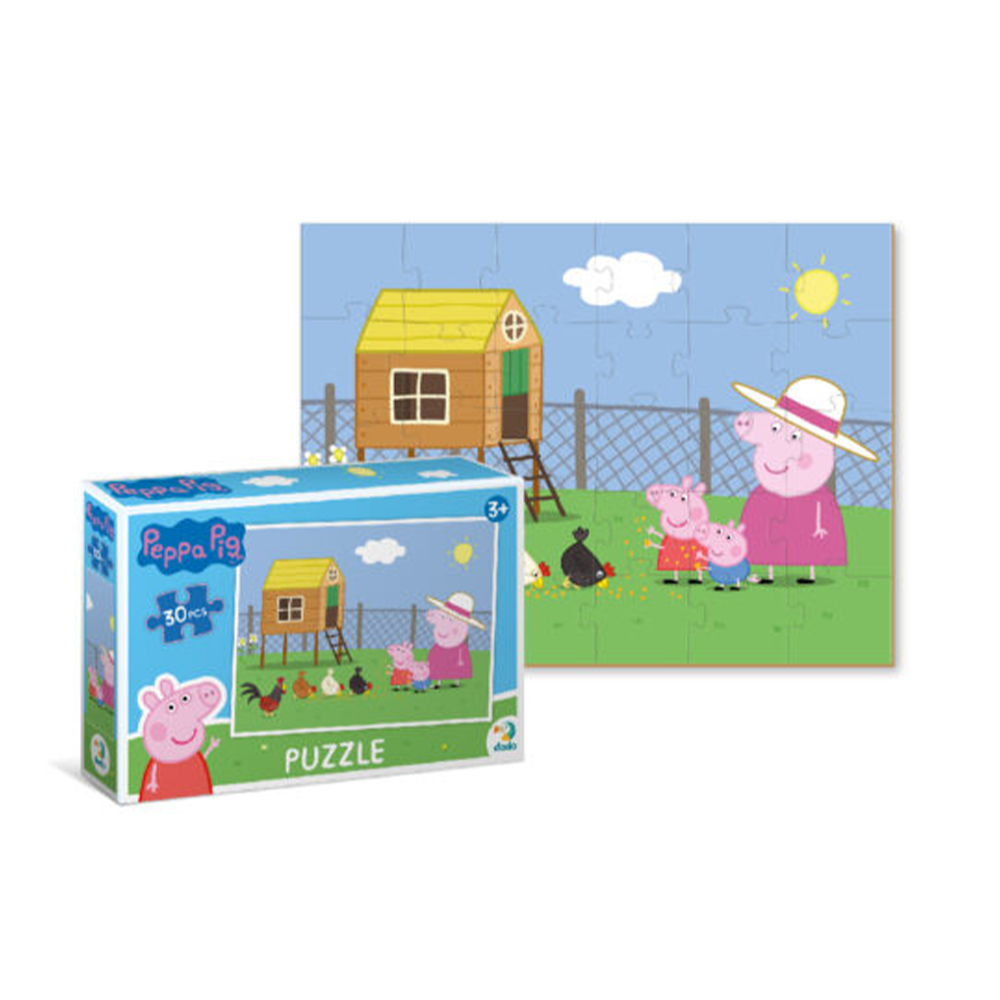 DodoDodo Puzzle Η Peppa Το Γουρουνάκι – Και Τα Κοτόπουλα 30 Τμχpapell.gr