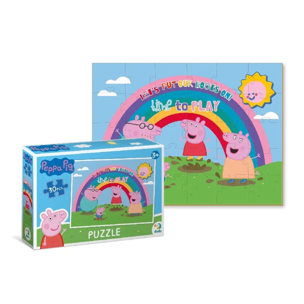 DodoDodo Peppa Pig Puzzle Ώρα Για Παιχνίδι 30 Τμχpapell.gr