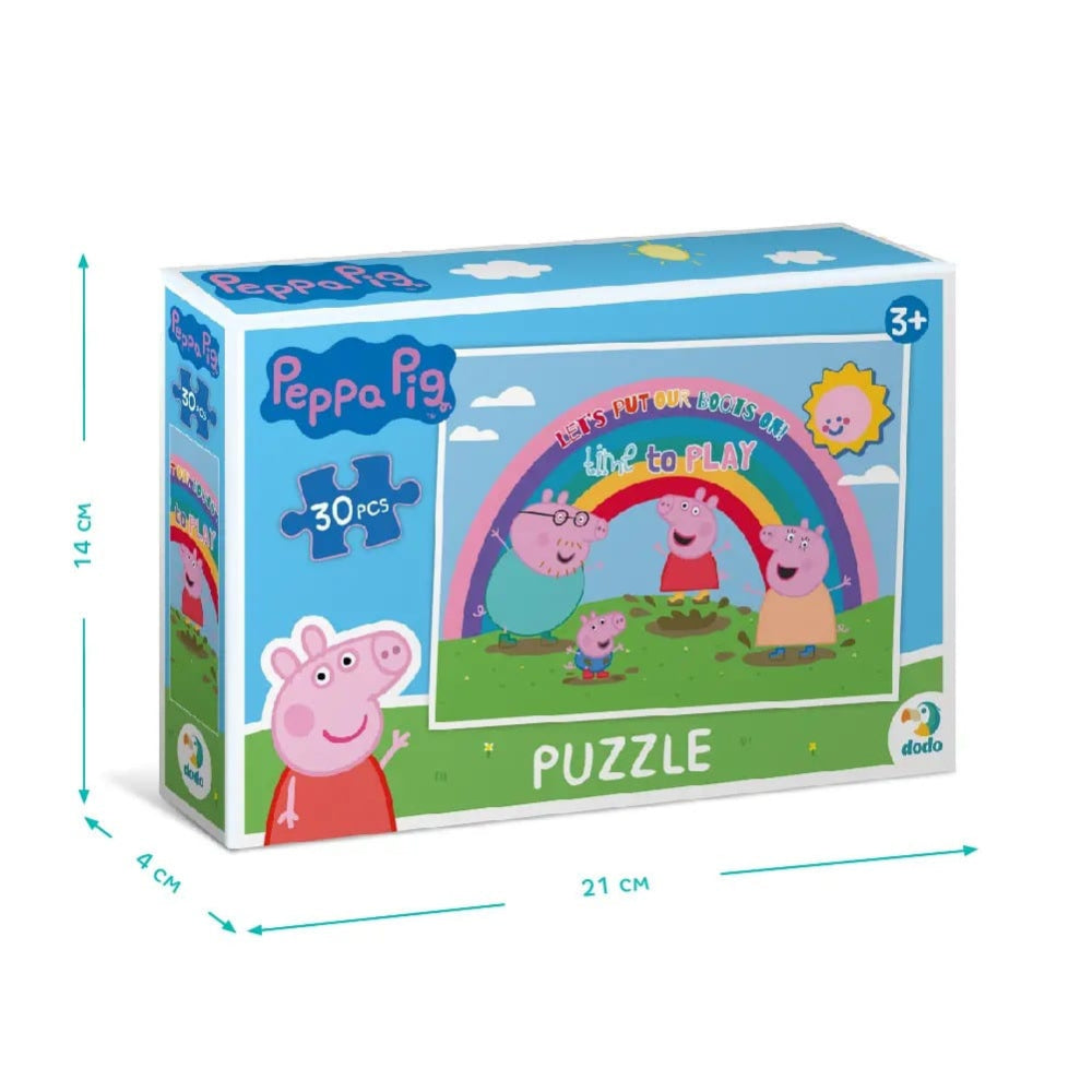 DodoDodo Peppa Pig Puzzle Ώρα Για Παιχνίδι 30 Τμχpapell.gr