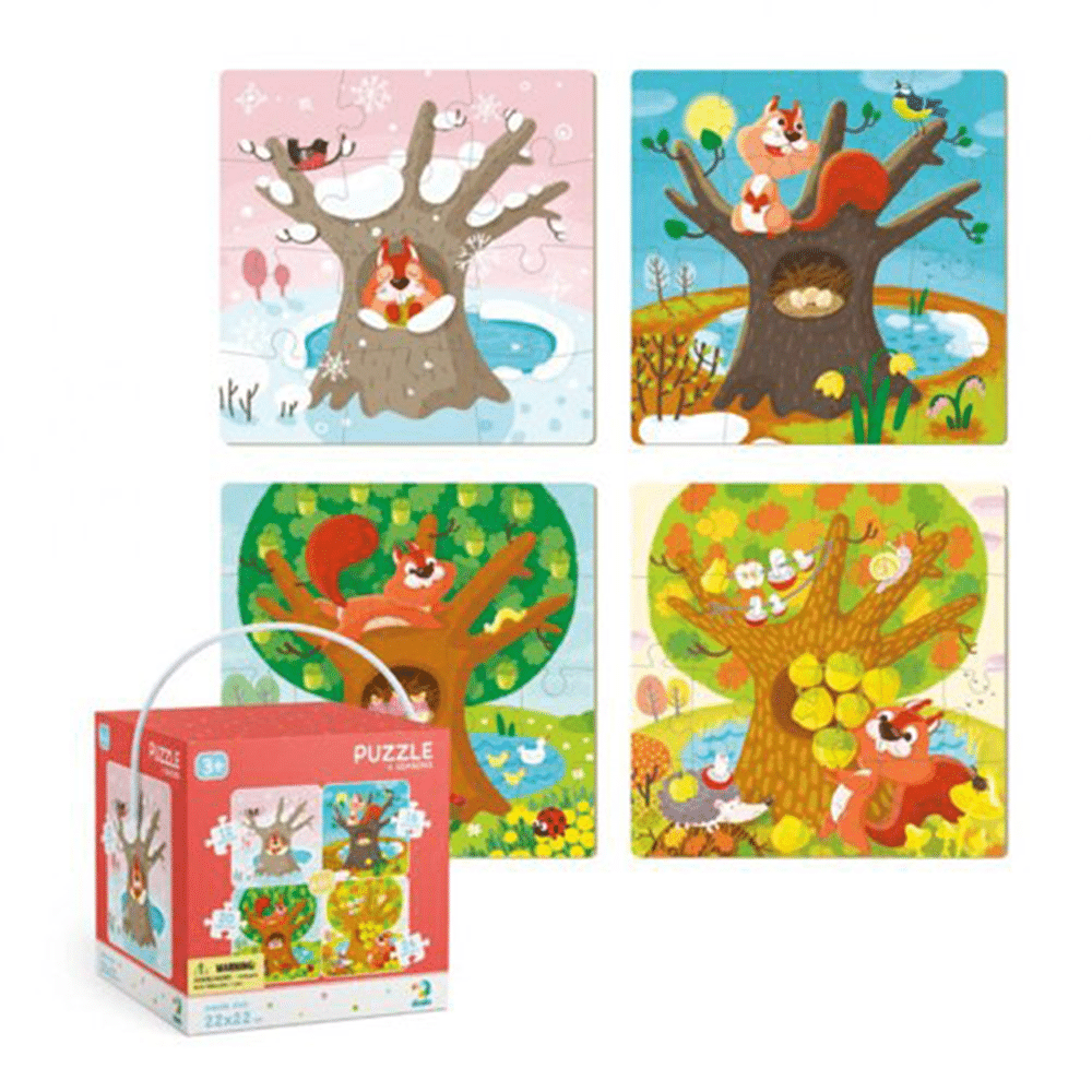 Dodo Puzzle 4 In 1 Four Seasons – Τεσσερις Εποχες 12/16/20/24Pcs