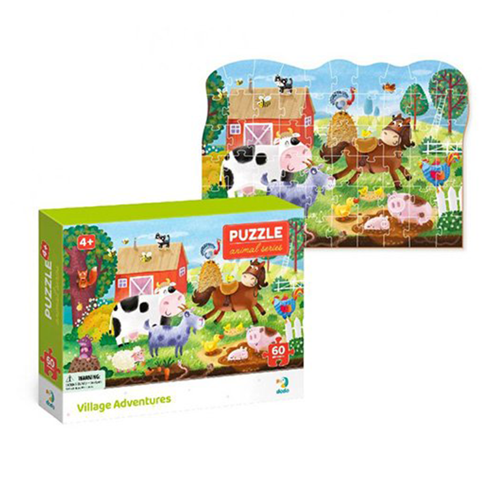 DodoDodo Puzzle  Animal Series – Village Adventures 60 Τμχpapell.gr