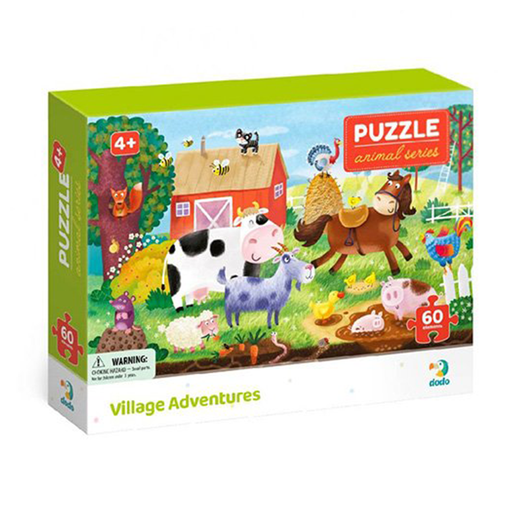 DodoDodo Puzzle  Animal Series – Village Adventures 60 Τμχpapell.gr