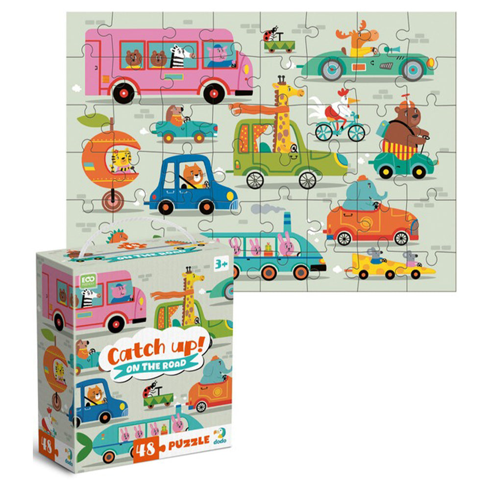 DodoDodo Puzzle Catch Up! Στο Δρόμο 48 Τμχpapell.gr