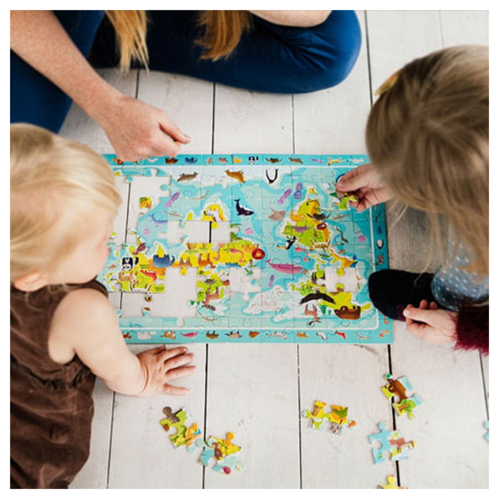 Dodo Puzzle Observation  World Of Animals – Χάρτης Παρατήρησης Ζώων 80 Τμχ