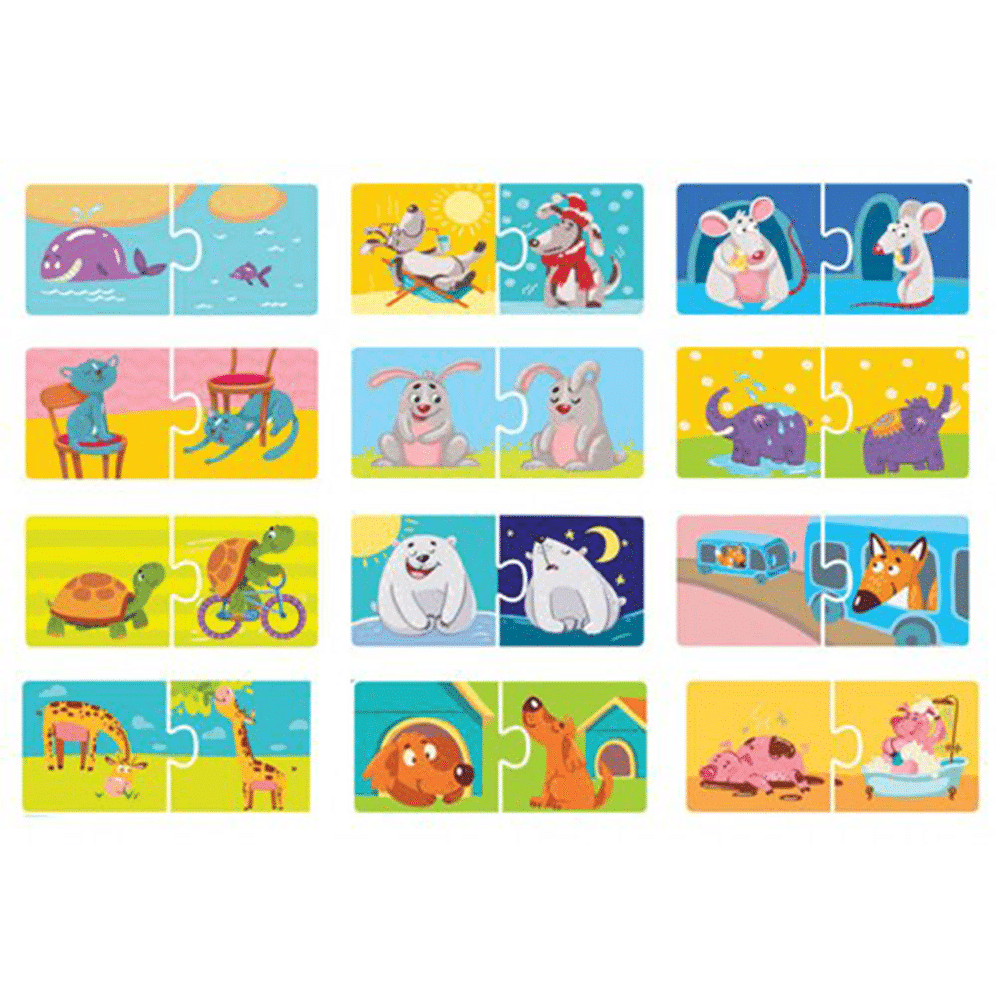 DodoDodo Puzzle Duo Αντίθετα 24 Τμχpapell.gr