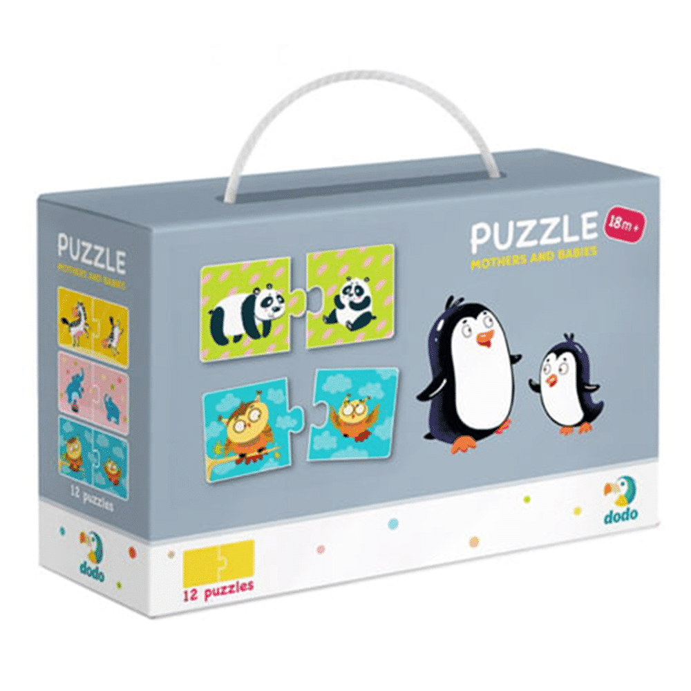 DodoDodo Puzzle Duo Mothers & Babies – Μαμάδες & Τα Μωρά Τους 24 Τμχpapell.gr