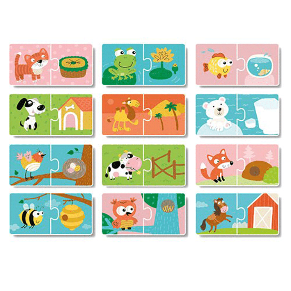 Dodo Puzzle Duo Where Animals Live – Που Μενουν Τα Ζωακια