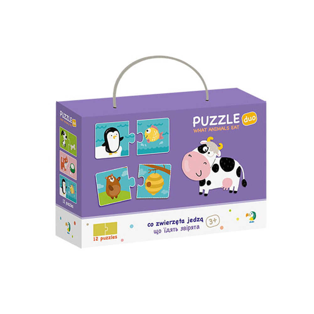 Dodo Puzzle Duo What Animals Eat – Τι Τρώνε Τα Ζωάκια