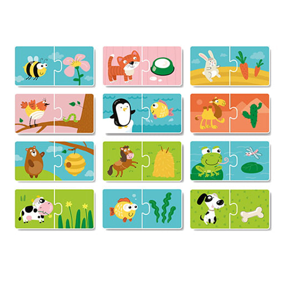 Dodo Puzzle Duo What Animals Eat – Τι Τρώνε Τα Ζωάκια