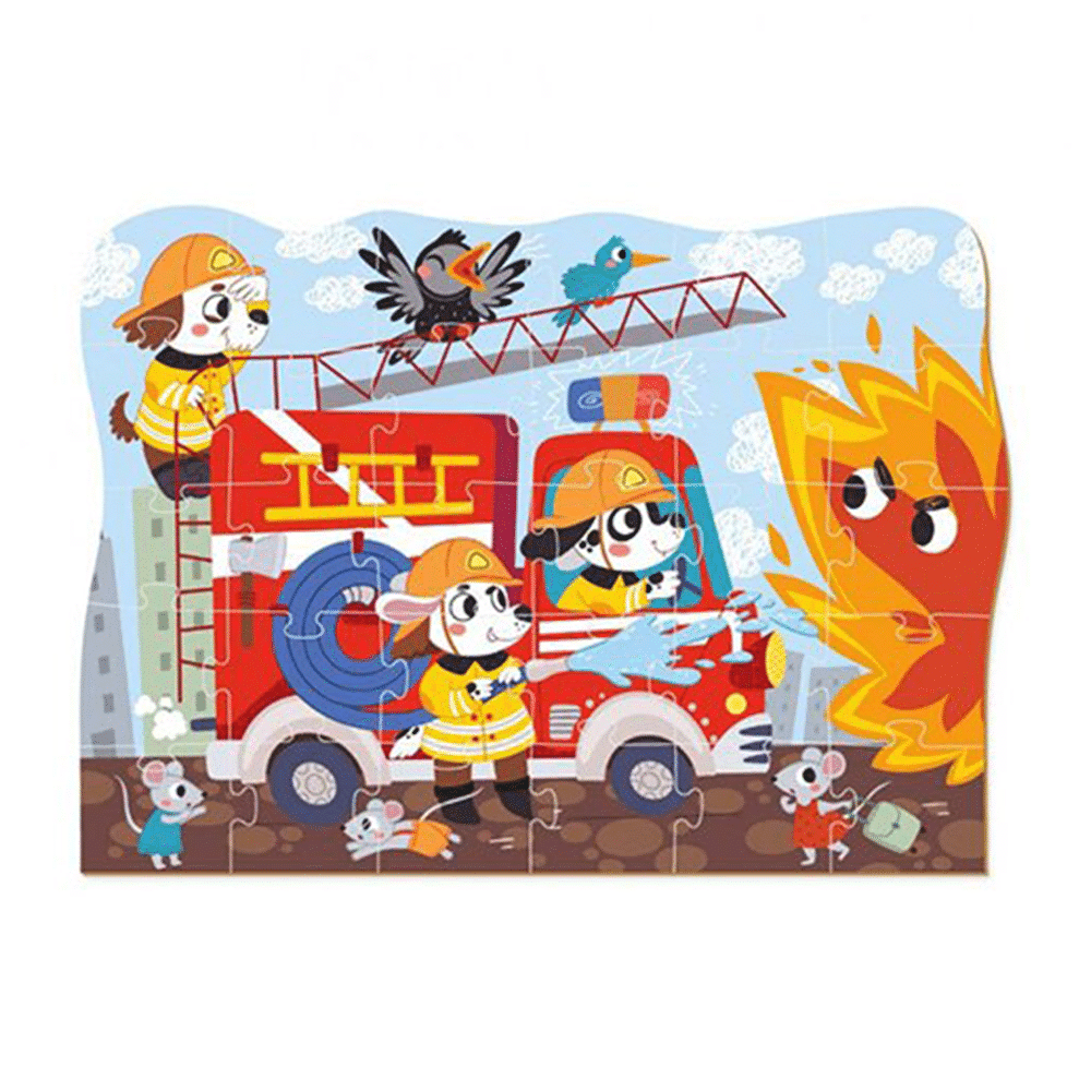 DodoDodo Puzzle Transport Series – Ήρωες Πυροσβέστες  30 Τμχpapell.gr