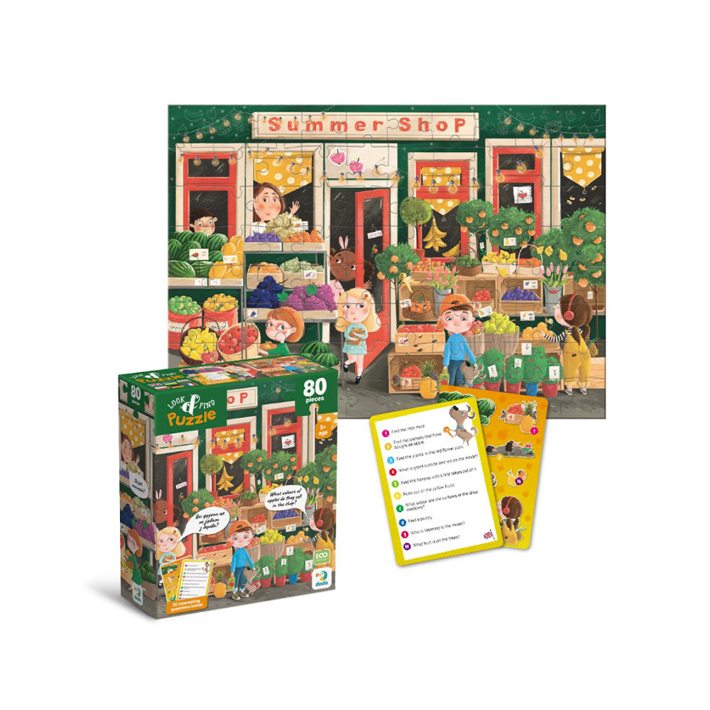 Dodo Puzzle Look & Find Summer Yummies - Καλοκαιρινές Λιχουδιές 80 Τμχ
