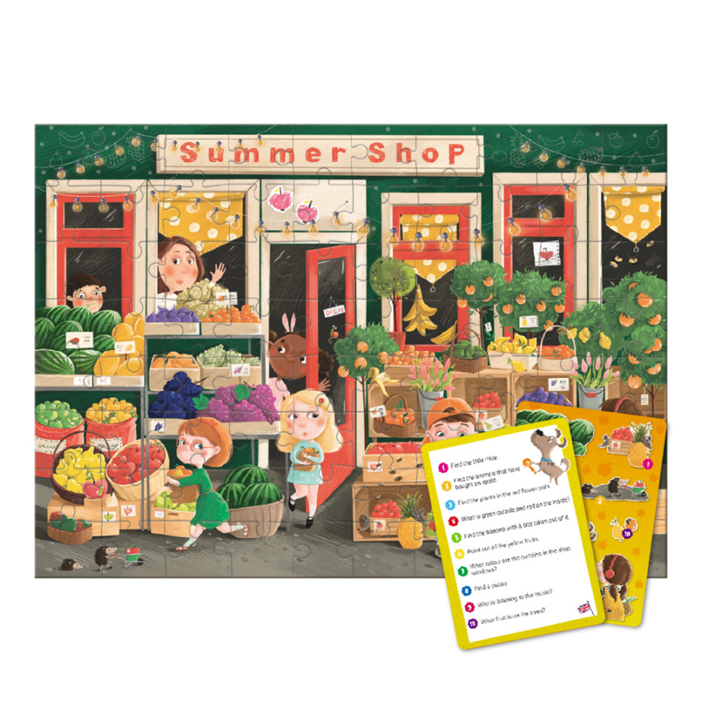 Dodo Puzzle Look & Find Summer Yummies - Καλοκαιρινές Λιχουδιές 80 Τμχ