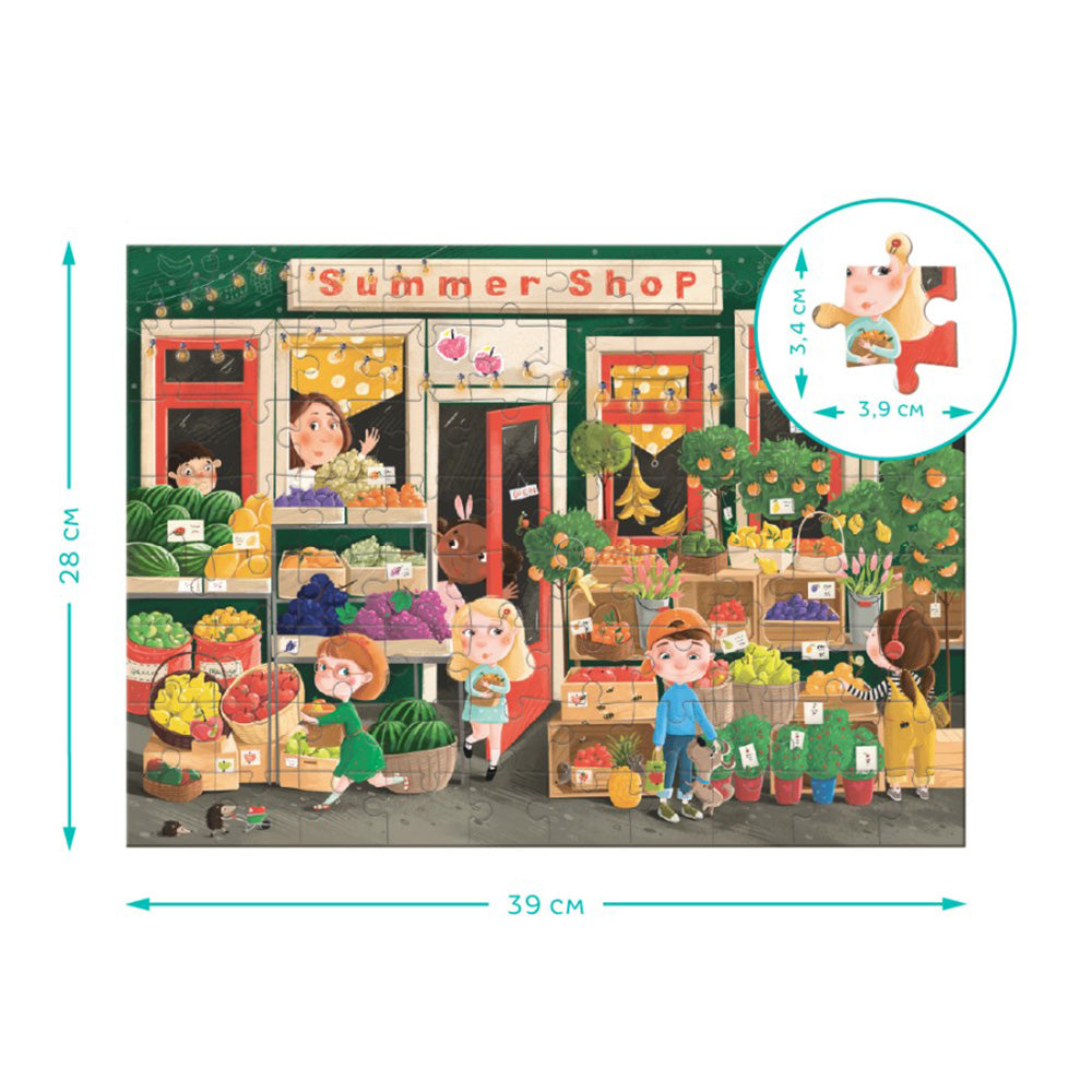 Dodo Puzzle Look & Find Summer Yummies - Καλοκαιρινές Λιχουδιές 80 Τμχ