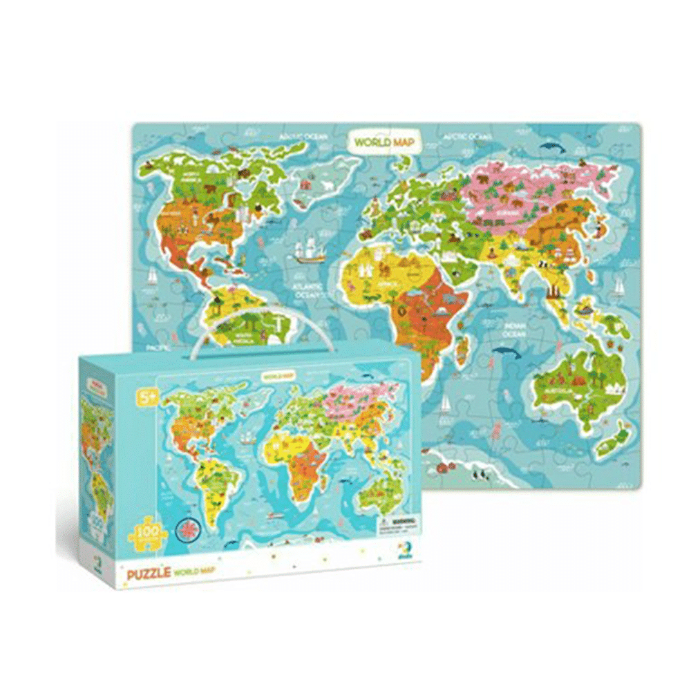DodoDodo Puzzle Map Of The World – Παγκόσμιος Χάρτης 100 Τμχpapell.gr
