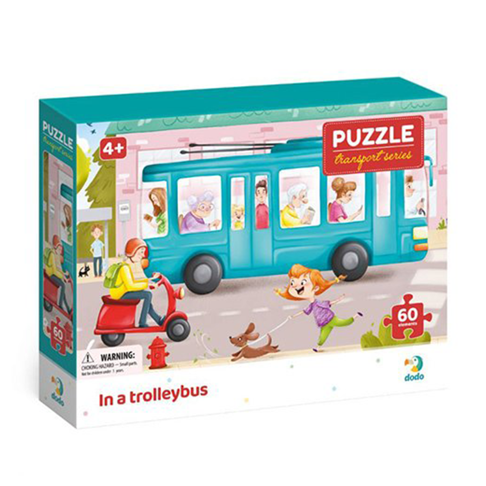 DODODodo Puzzle Transport Series – In A Trolley Bus 60Τμχpapell.gr