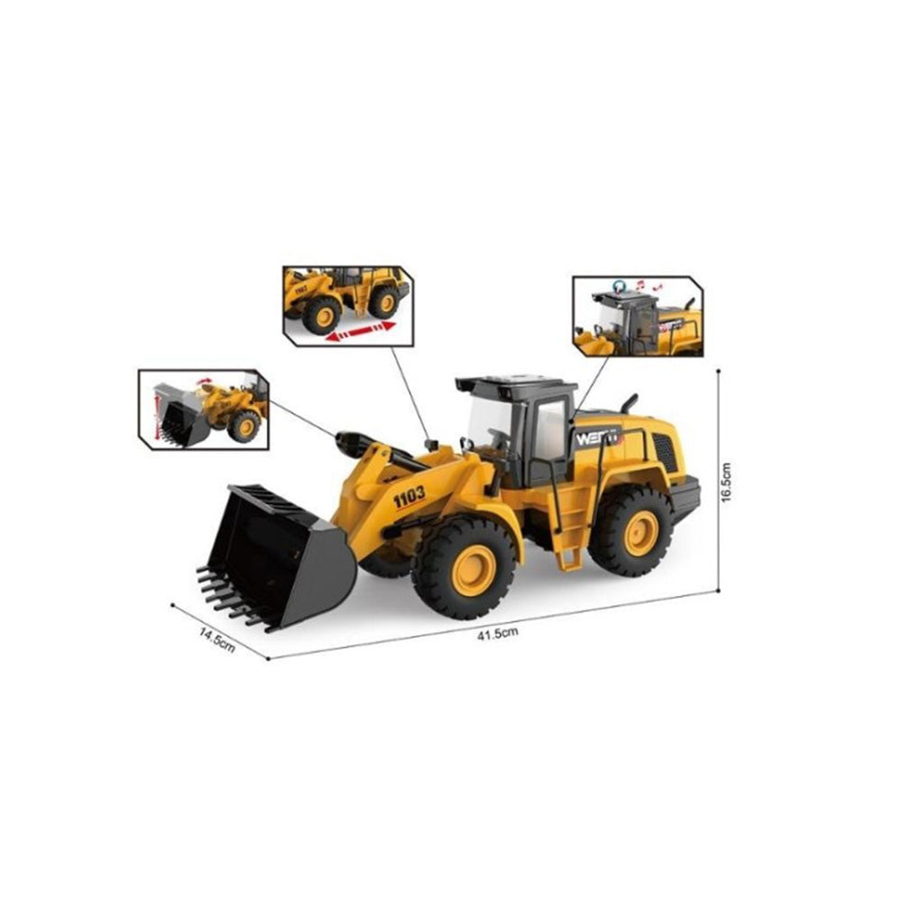 Δομικό Όχημα Εκσκαφέας Friction 1:10 Με Ήχο & Φως 41X14X16εκv