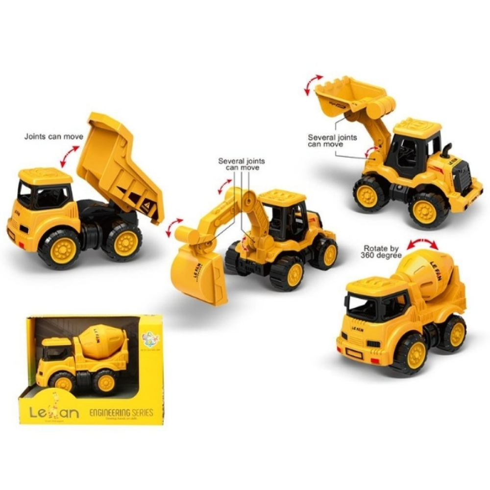 TrademarktLefan Δομικό Όχημα Κίτρινο 4 Σχέδιαpapell.gr