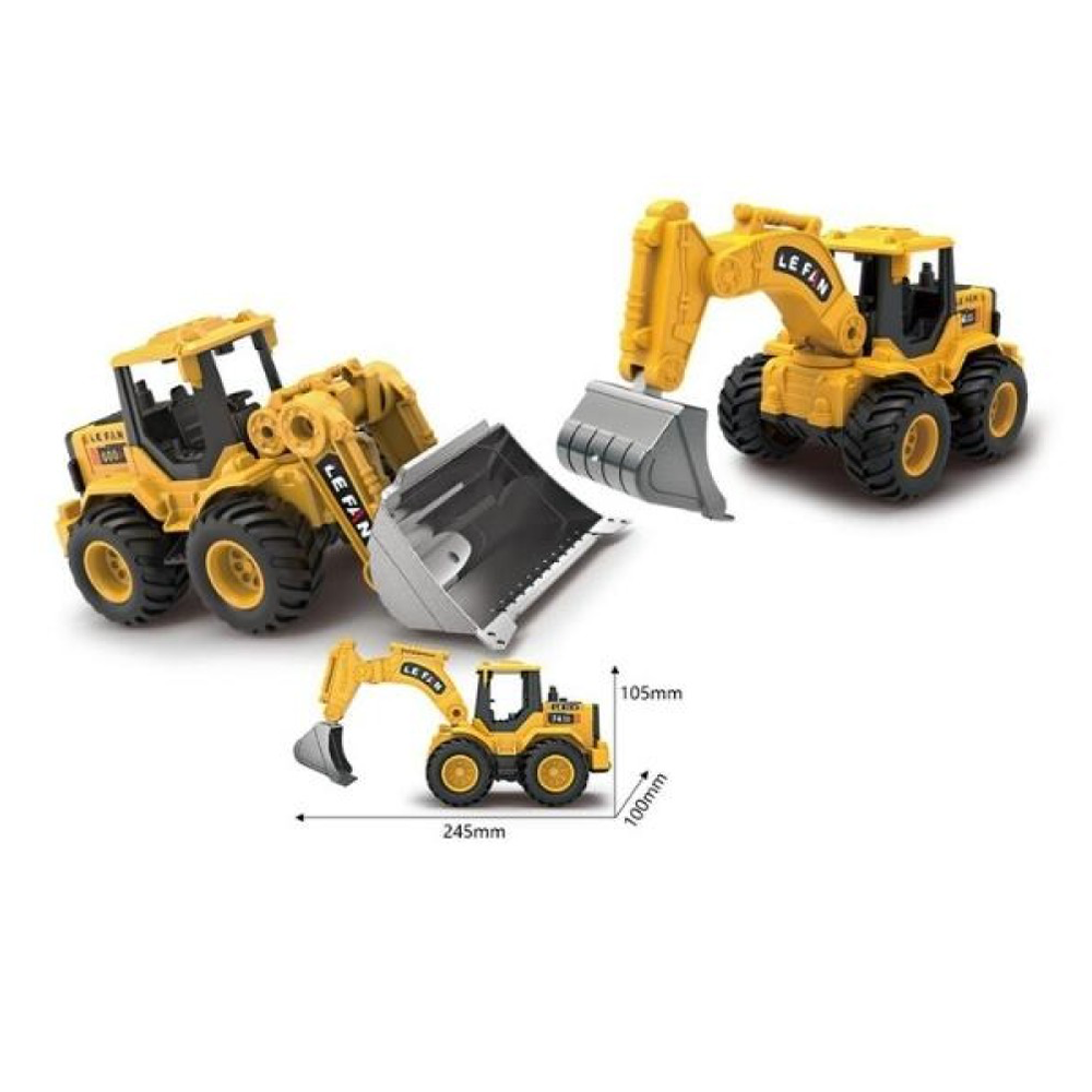 TrademarktΔομικό Όχημα Μπουλντόζα- Εκσκαφέας 2 Σχέδια 14Χ17Χ10εκpapell.gr