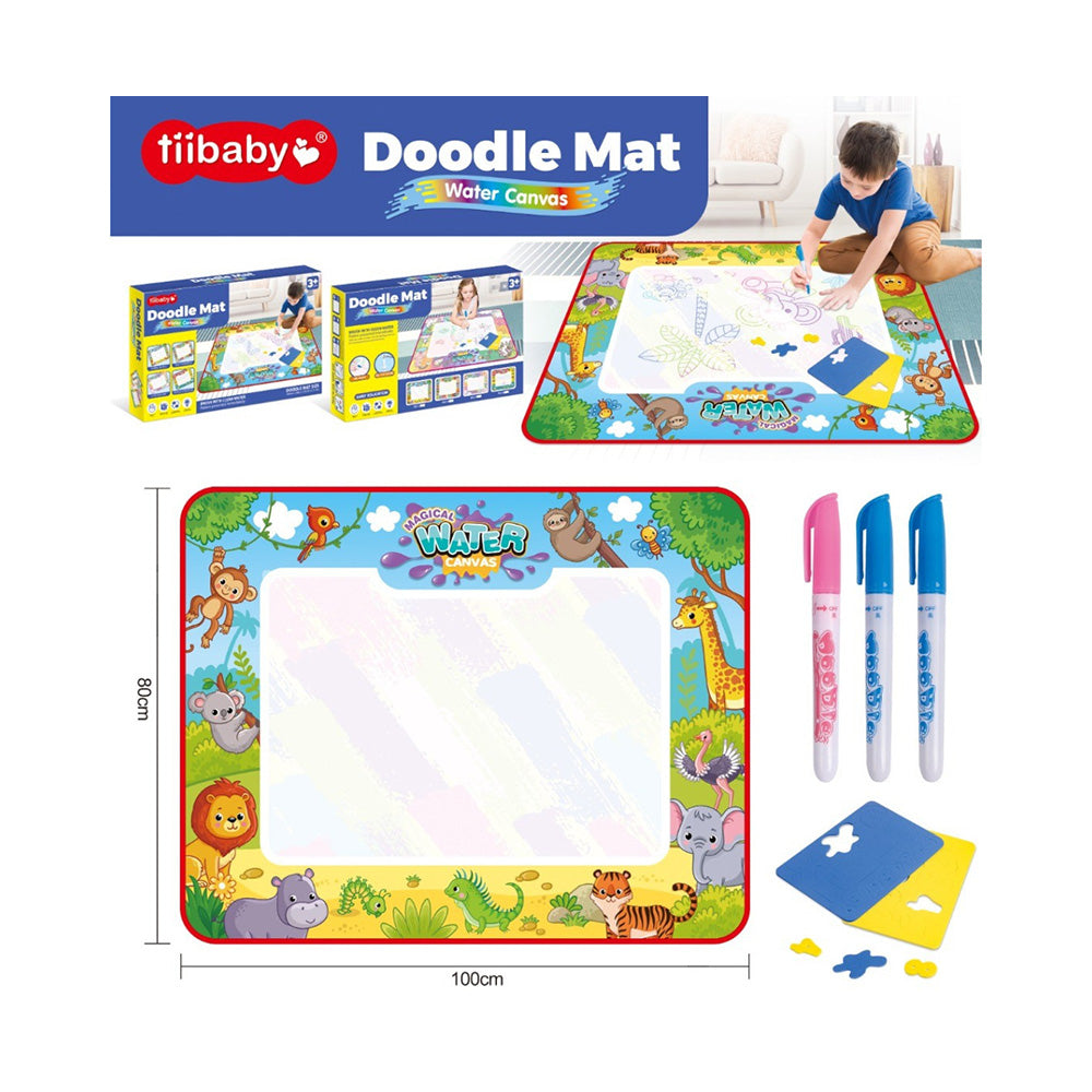 Πάτωμα Ζωγραφικής Με Μαρκαδόρους Νερού Doodle Mat Ζώα Του Δάσους 100Χ80εκ